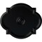 Ekena Millwork Waltz Ceiling Medallion (Fits Canopies up to 5 1/4"), 24"W x 20 1/2"H x 1 1/8"P, Jet Black CM24WABLF - alternate 1